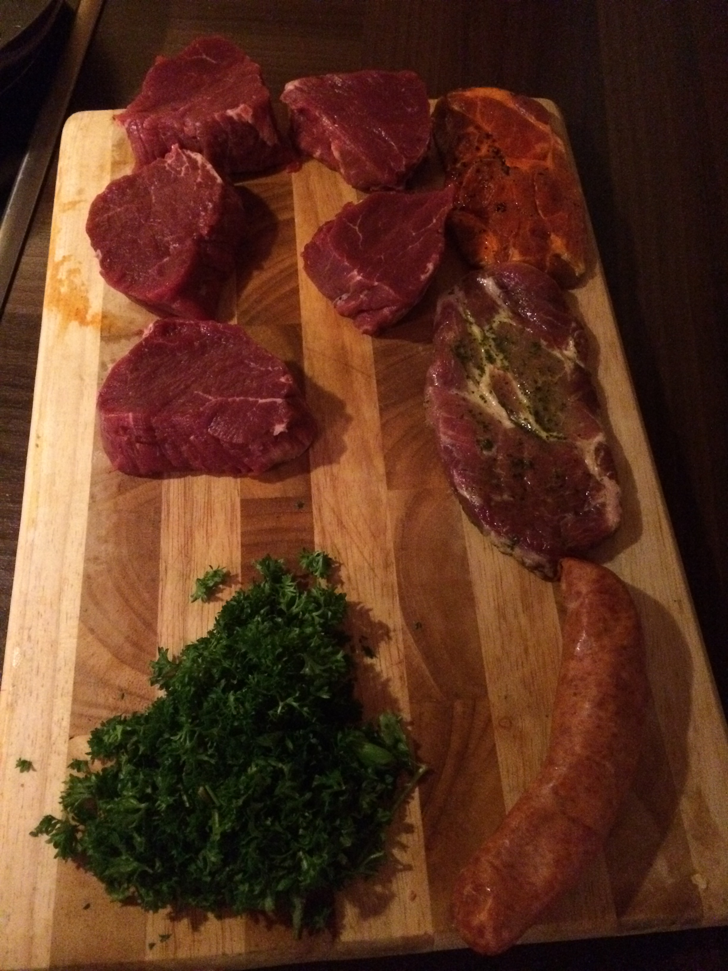 Grillteller fr herbstliche Tage  mit dry aged Rinderfilet und Grillgemse4