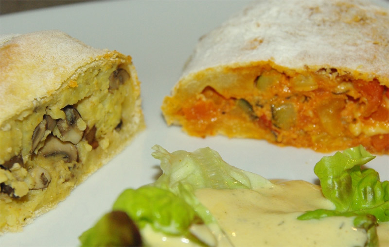 ZweierleiGemsestrudelmitHonig-SenfSauce