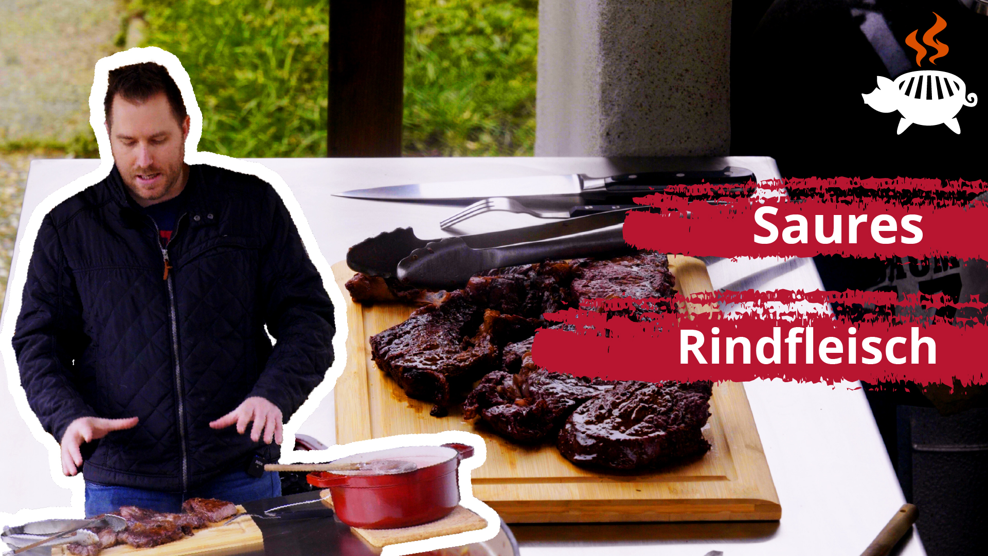 Video-Rezept: Saures Rindfleisch vom Grillschweine Griddle Video-Rezept: Saures Rindfleisch vom Grillschweine Griddle