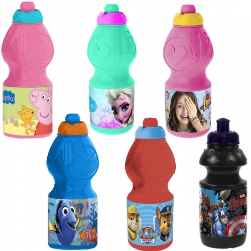 Trinkflasche Frozen Die Eisknigin, PAW PATROL, Findet Dorie, Peppa Pig, Soy Luna, Avengers 400ml