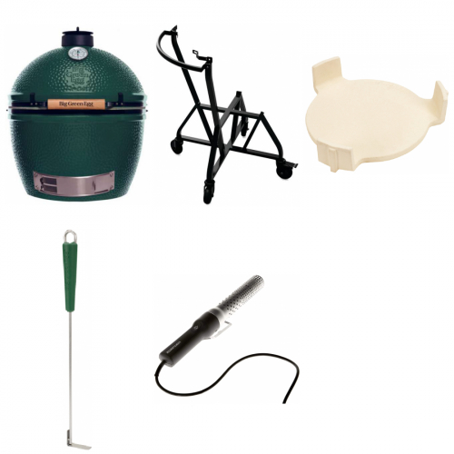 Big Green Egg Gre XL mit Handler, ConvEGGtor, Ascheschieber, Looftlighter