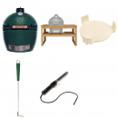 Big Green Egg Gre XL mit Akazienholztisch, ConvEGGtor, Ascheschieber, Looftlighter