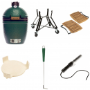 Big Green Egg Small inkl. Nest auf Rollen, Auentisch, ConvEGGtor, Ascheschieber, Looftlighter