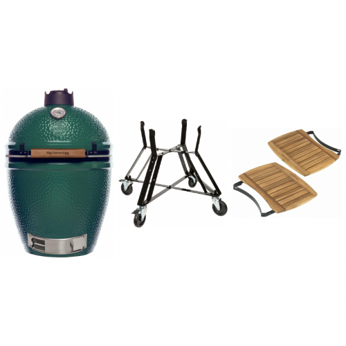 Big Green Egg Large inkl. Mover, Tisch