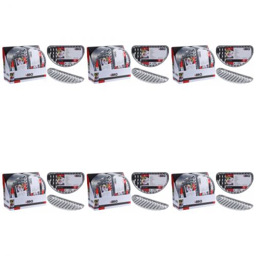 6 x Aluminium Grillplatte 4er-Set BBQ Outdoor Camping