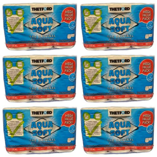 6 x Thetford Toilettenpapier Aqua Soft Campingtoilettenpapier Sondergre 6 Rollen