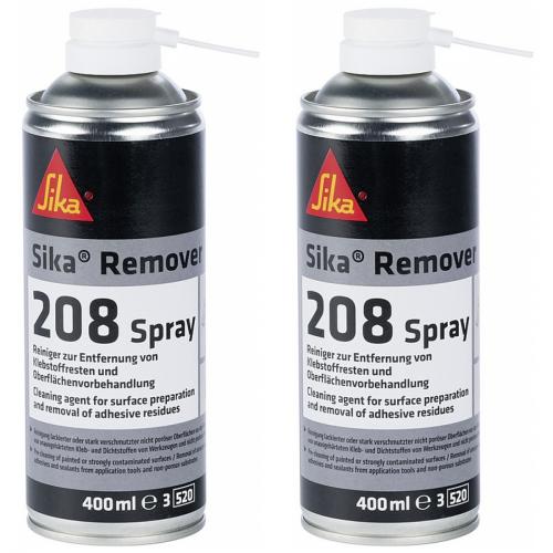 2 x Sika Remover 208 Spray Dichtungsentferner Entfernung von Klebstoff 400ml