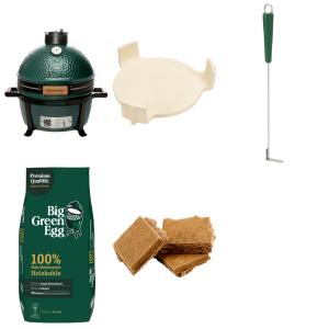 Big Green Egg MiniMax + convEGGtor, Ascheschieber, Kohle, Grillanznder