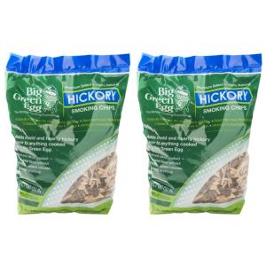 2 x Big Green Egg Walnuss Hickory Holzchips Rucherchips 2,9 Liter