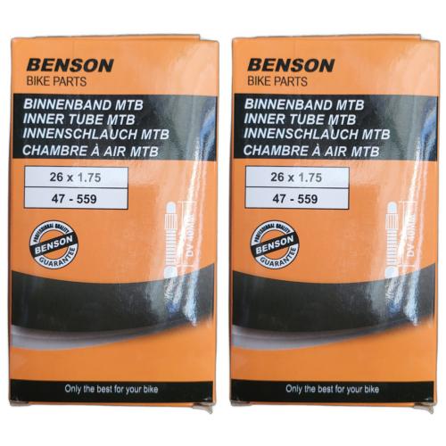 2 x Fahrradschlauch 26 Zoll - Ersatzschlauch Gummi atb Innenrohr