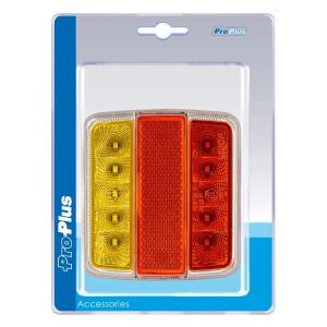 Rckleuchte 4 Funktionen 98x105mm 14LED PM im Blister