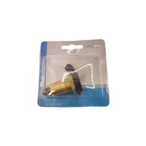 Einbau-Steckdose DIN 12V Messing im blister
