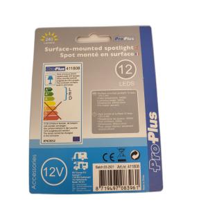 Aufbauspot 12-Leds 12V 240lm 55x5,0mm