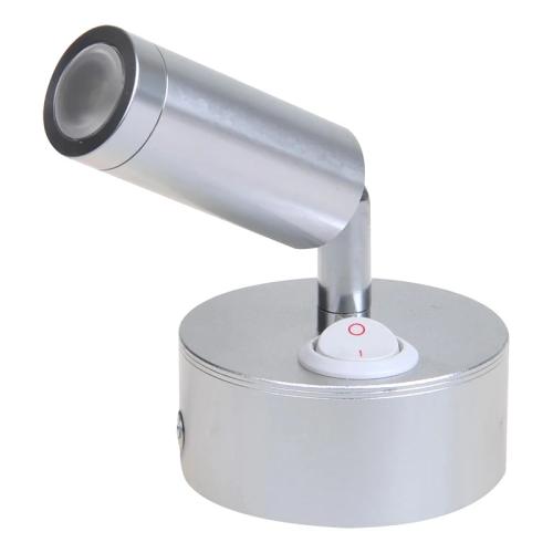 Aufbauspot 1-Led schwenkbar 12V 120lm 65x65-130mm