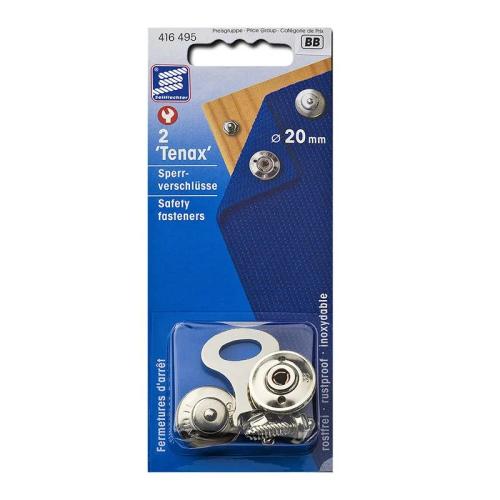 Tenax Sperrverschluss, 20mm, 2 Stck im Blister