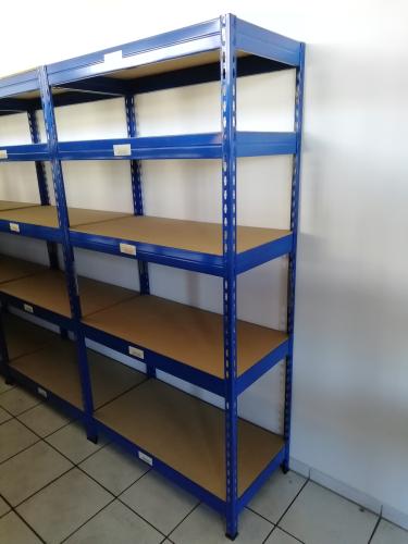 Lager Regal 176x90x44,5 RUND - 20 Regale enthalten