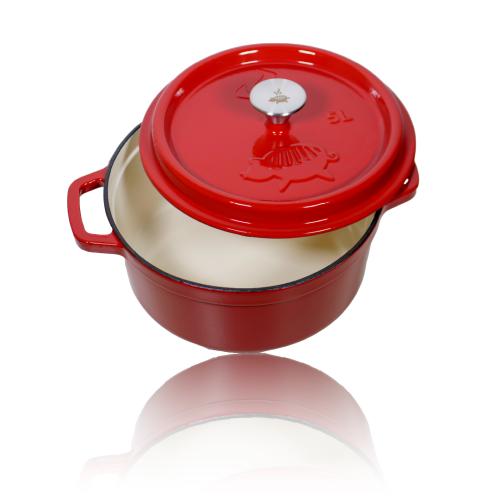 Grillschweine Dutch Oven emailliert - Gr��e: 5L (B-Ware)