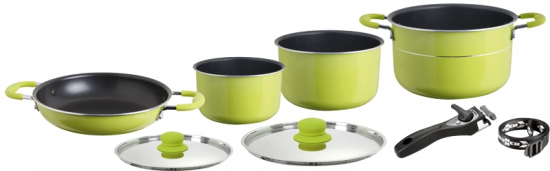 Brunner Topfset JUNIPER 8 Teilig Set Kochen Kche Tpfe