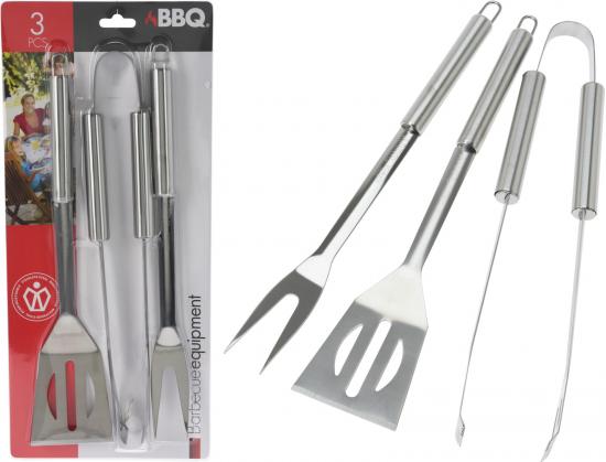 BBQ Grillbesteck Set Grillwerkzeugset Grillzubehr 3-teilig