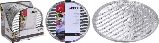 Grillschweine BBQ Grillplatte Aluminium Grillzubehör 3 Stück 35cm