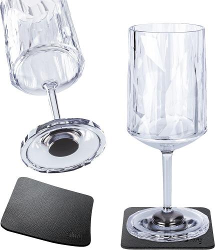 Silwy Magnet-Kunststoffgl�ser WEIN 2er-Set Hightech transparent