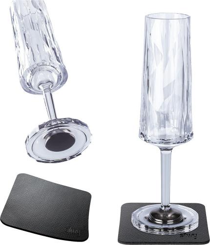 Silwy Magnet-Kunststoffglser SEKT 2er-Set Hightech transparent