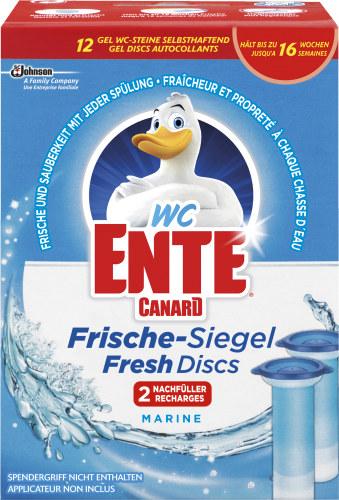 WC Ente Frische Siegel Fresh Disks Marine 2x36ml (12 Stück)