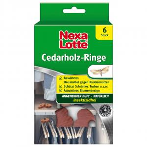 Nexa Lotte Cedarholz Ringe 6er Schachtel